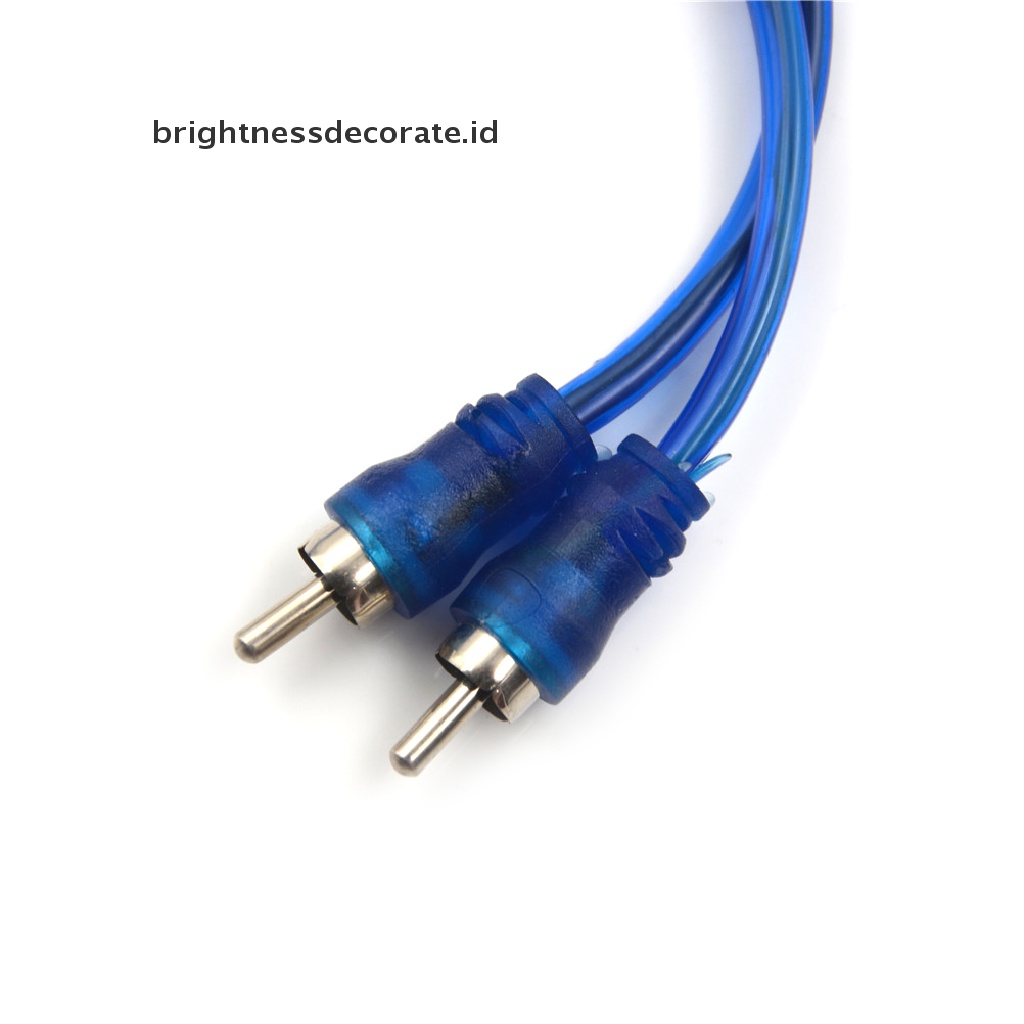 [birth] 1 RCA Female To 2 Male Splitter Stereo Audio Y Adapter Cable Wire Connector  [ID]