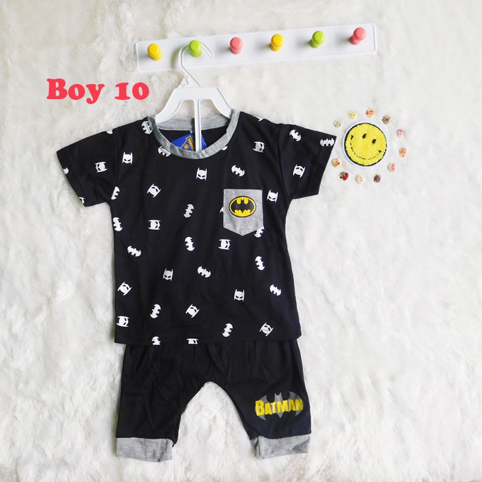 Baju Anak Bayi Laki Setelan Newborn Pakaian Set Anak Bayi Laki Cowok Bahan Katun