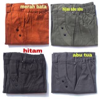  Celana  wanita  baggy pants katun  twill  stretch Shopee 