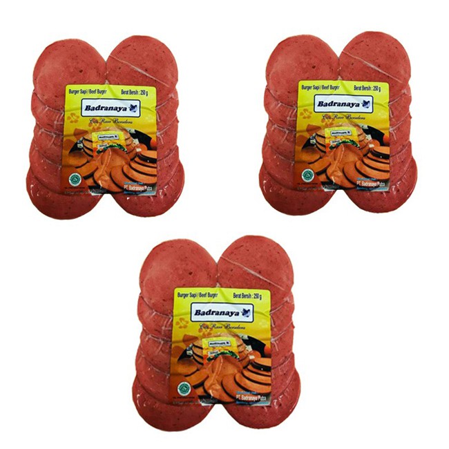 

Soes Merdeka Badranaya Beef Burger + Beef Burger + Beef Burger 250 gr |Bundling 3