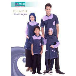 Busana Keluarga Alnita Family 06A | baju sarimbit | baju muslim couple