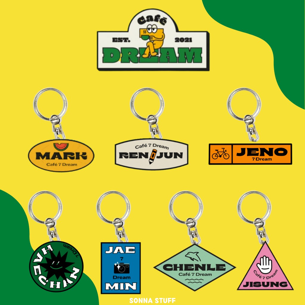 KEYCHAIN CAFE 7 DREAM | KEYRING CAFE 7 DREAM | 7 DREAM CAFE FANKIT | NCT DREAM FANKIT