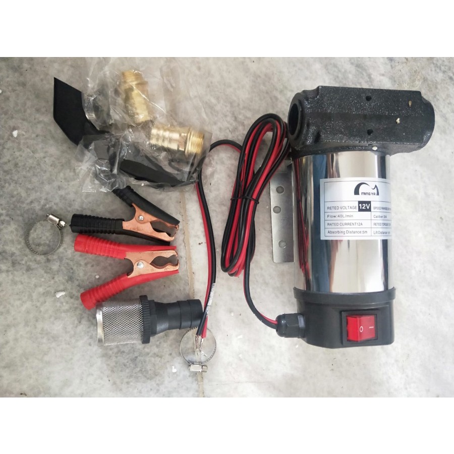 MAXPUMP POMPA MINYAK DC 12VOLT [Bayar Di Tempat] Pompa Bensin Minyak Diesel Oli Portable 12V Self Priming 40 L/min 120watt Pompa DC