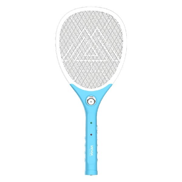 MEVAL RAKET NYAMUK + SENTER LED (BIRU-PUTIH)