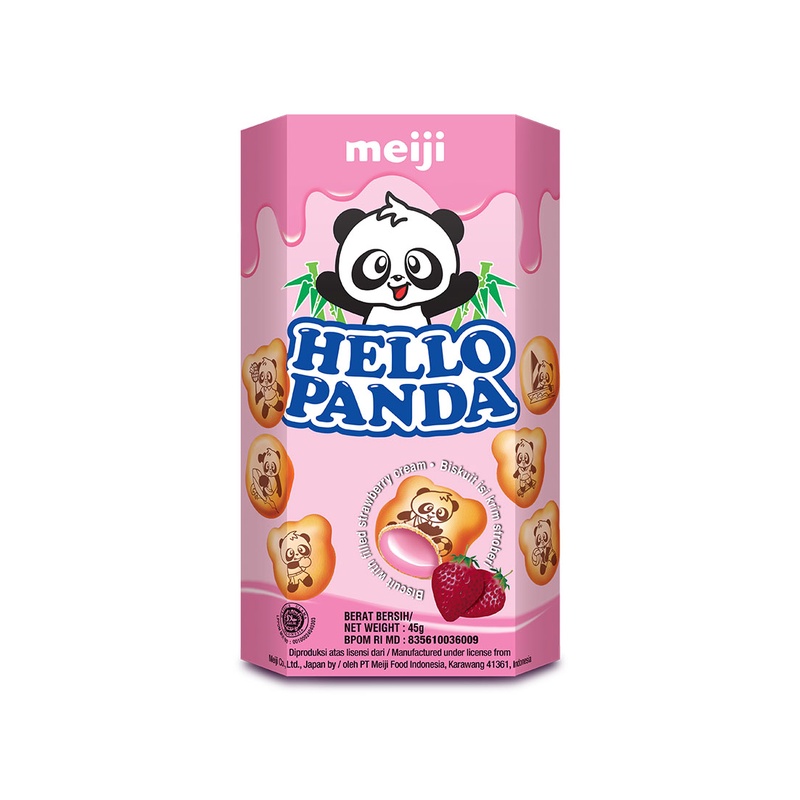 

Meiji Biscuit Hello Panda Strawberry 45G - Alhanan/04