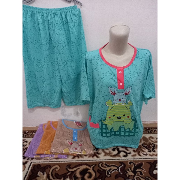 Baby doll JUMBO // setelan baju tidur XXL ¾