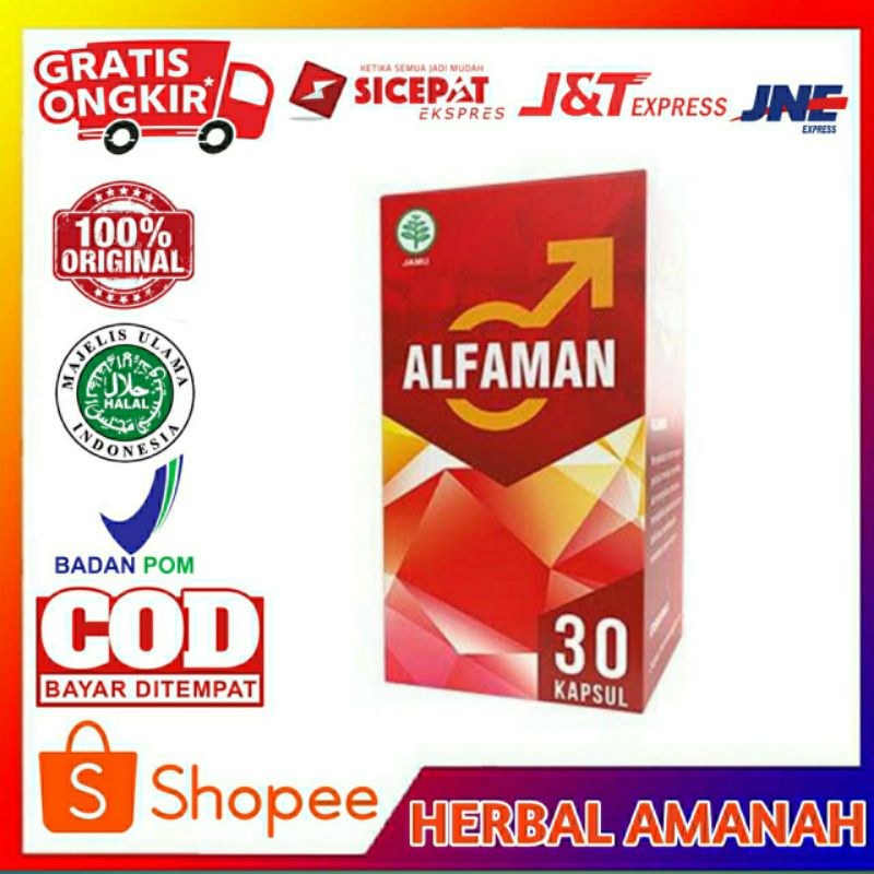 Obat Alfaman Suplement Untuk Pria 30 Kapsul Original