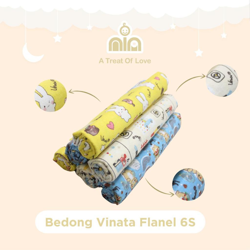 Promo !! 3.3 SALE!!! BEDONG BAYI FLANEL VINATA 120X90/BEDONG BAYI MURAH 6PCS