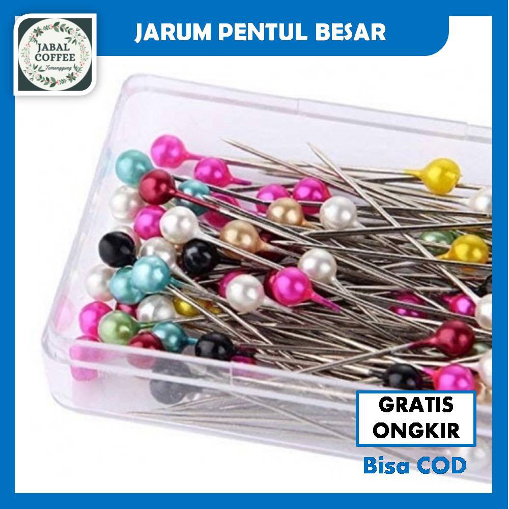 Jarum Pentul Anti Karat 50 Pc / Jarum pentul Besar / Jarum Pentul Hijab / Jarum Pentul PelangiJ68