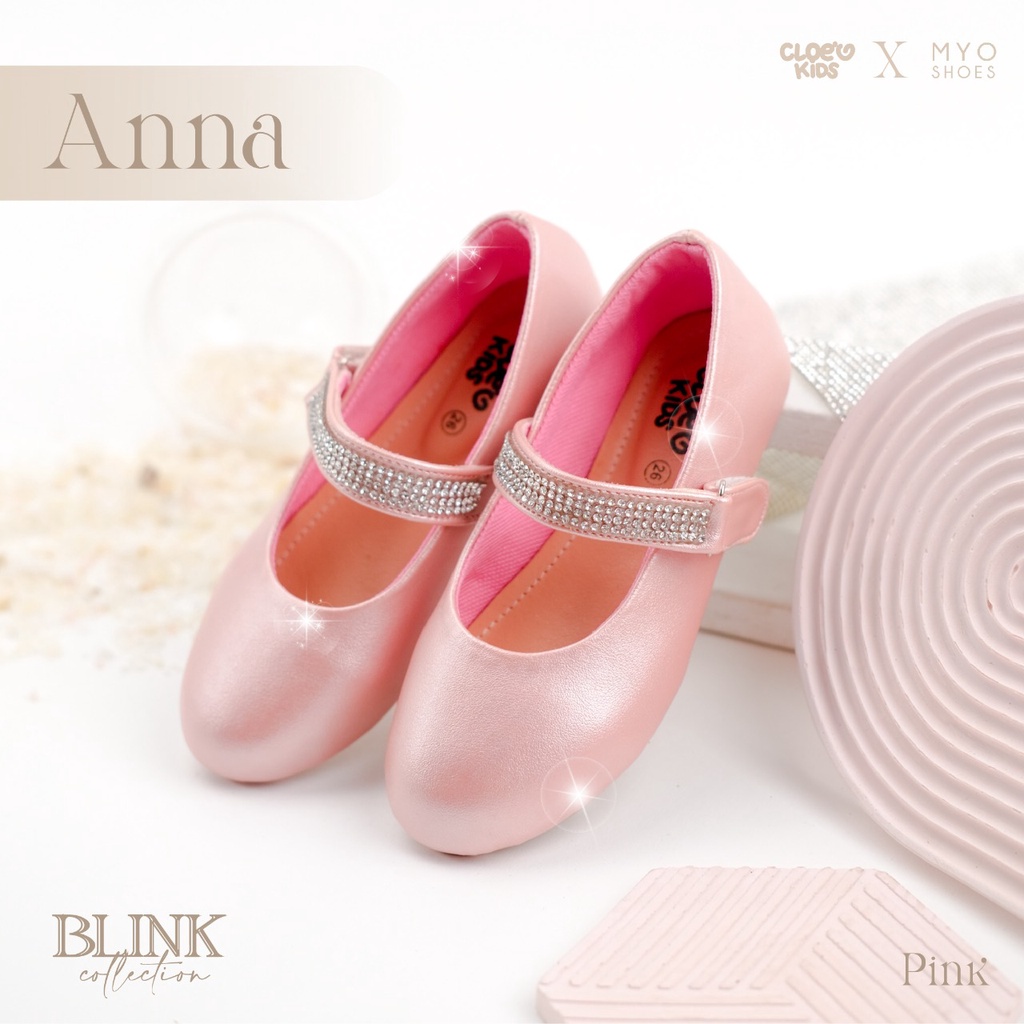 CLOEVKIDS -Anna Size 22-35 Flatshoes Sepatu Pesta Anak Perempuan Ballet - Blink Collections