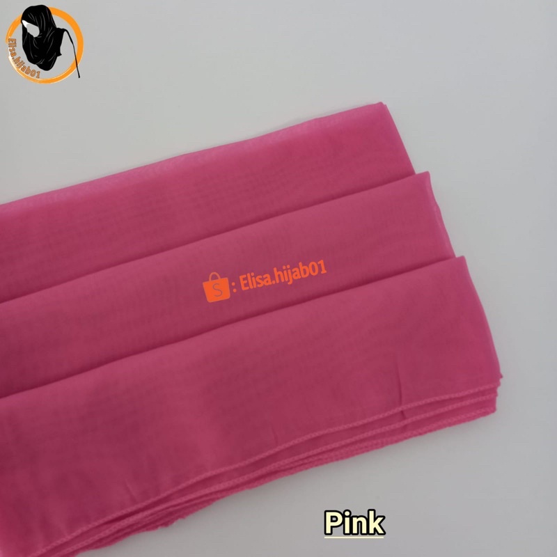 [ COD ] Hijab Bella Square Premium Hijab Segiempat-Pink