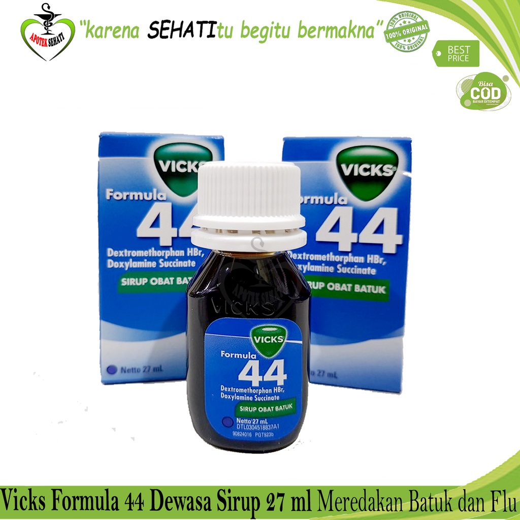 VICKS FORMULA DEWASA SIRUP 27 ML / Obat Batuk Tidak Berdahak