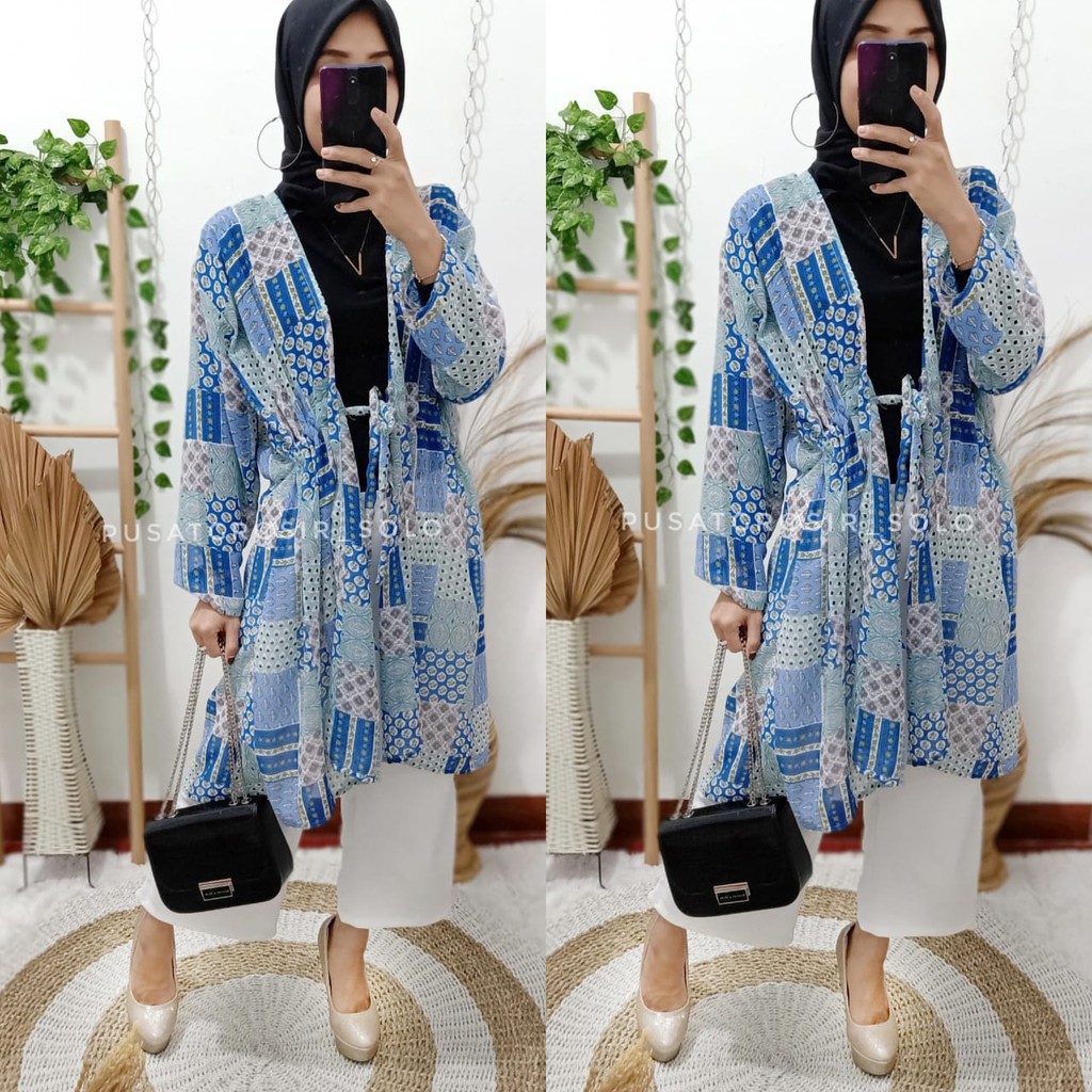 NASYA LONG OUTER PUSATGROSIR_SOLO / OUTER MOTIF ETHNIC/ LONG OUTER KEKINIAN