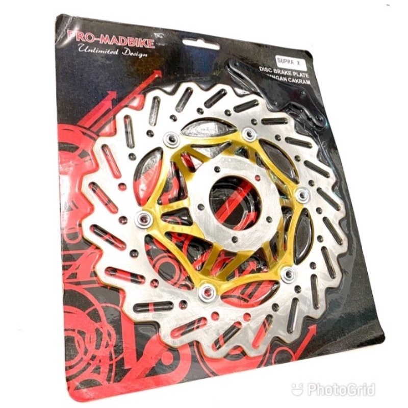 Disc Cakram Depan New Model PSM Hitam Ring Warna 300mm Revo Lokal Karisma Supra fit New Supra X 125 Pnp Cekung Baut4 pnp