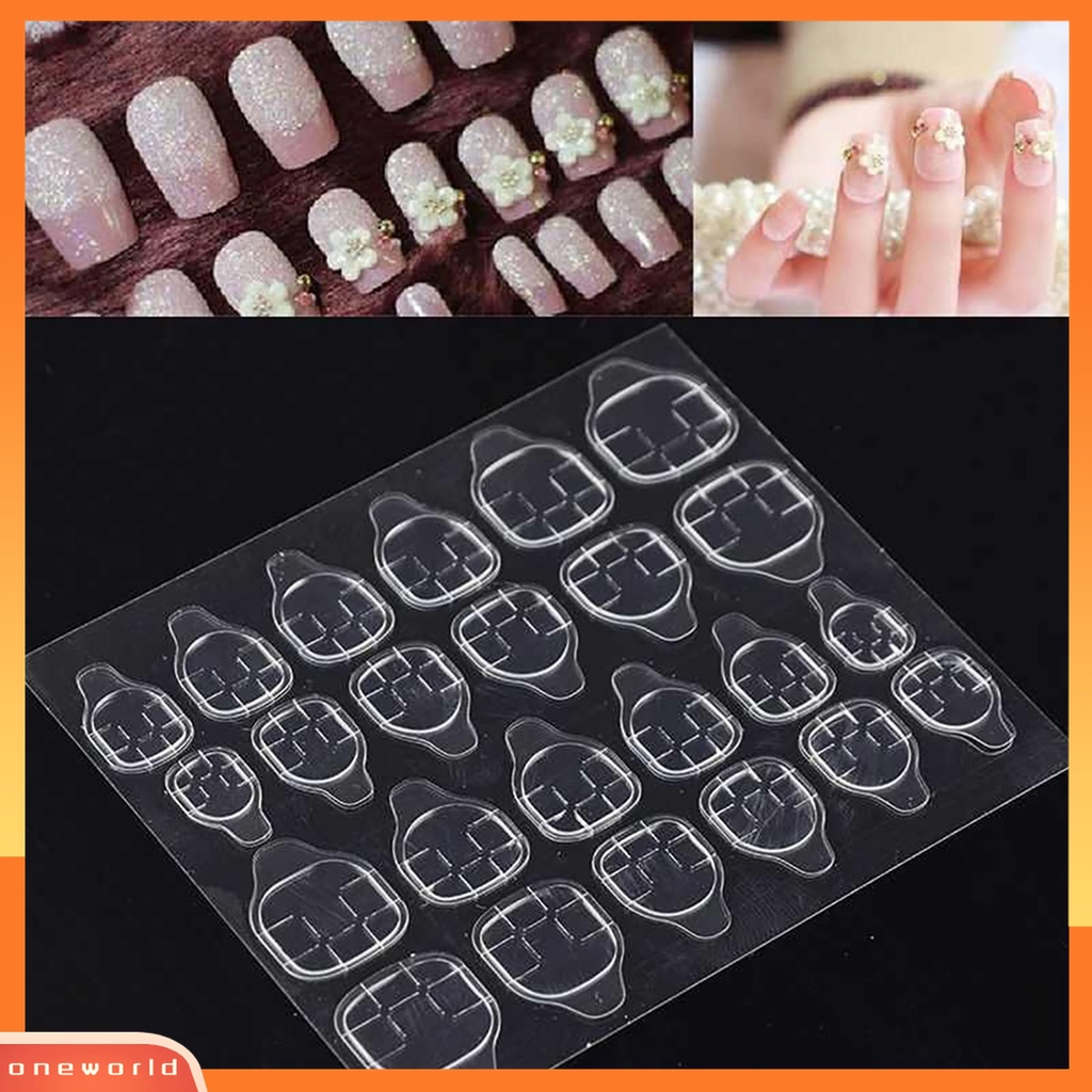 (ONWO) Stiker Kuku Transparan Untuk Nail Art