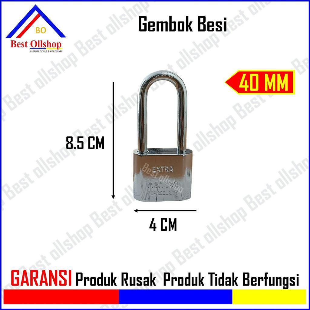 Gembok Leher Pendek dan Panjang 40mm / Gembok Pintu / Gembok Lemari