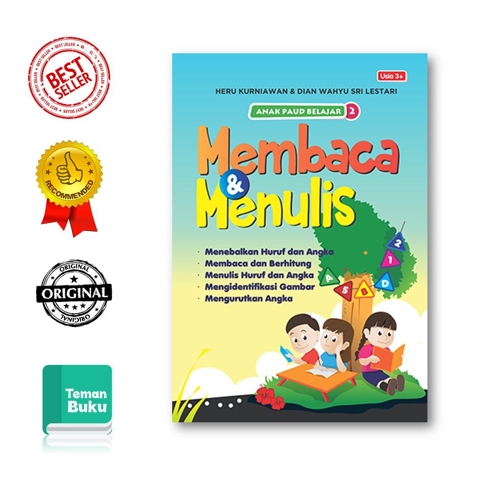 Baru Membaca Menulis Anak Paud Belajar 2 Buku Anak Shopee