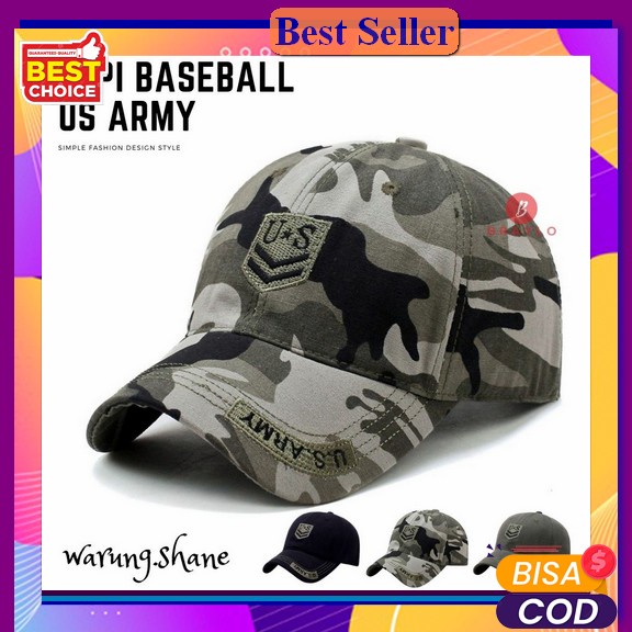 Topi Baseball Motif Bordir Beruang Gaya Korea Untuk Wanita Topi  Topi Pria Army Komando Distr
