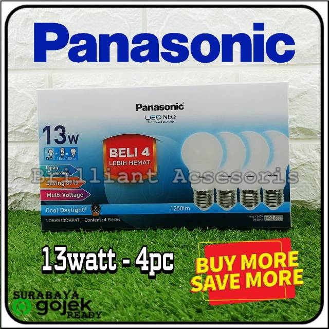 Lampu Rumah LED NEO PANASONIC White - Isi 4pc - Hemat Listrik dan Harga