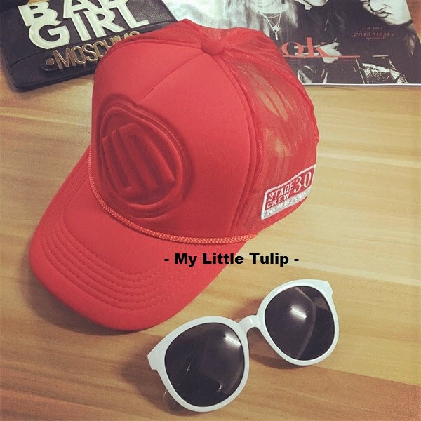 Topi Pria Topi Cowok Keren Merah Exclusive Korea Style Baseball Cool