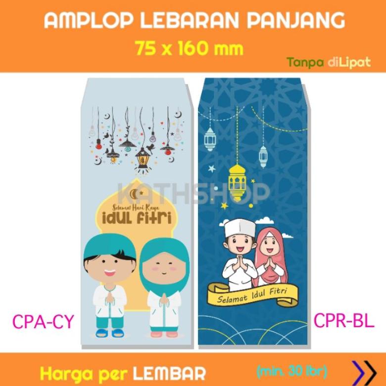 

((BISA COD)) KATHSHOP - AMPLOP Lebaran Idul Fitri PANJANG motif Anak COUPLE