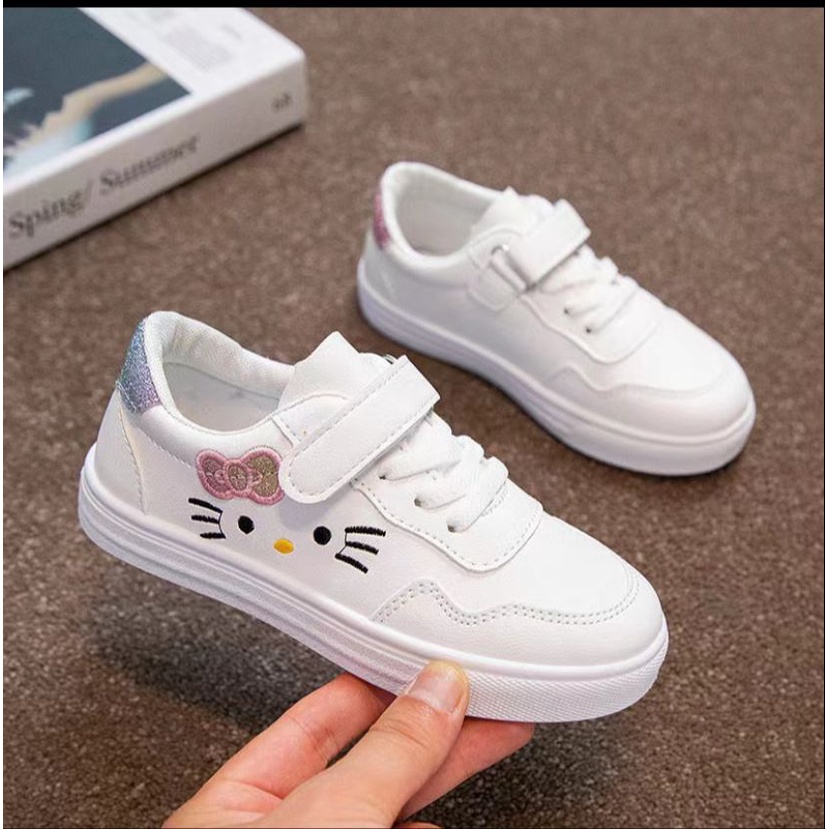 Alas cokoer -Sepatu sneaker anak perempuan/Sepatu Kets LW Kitty