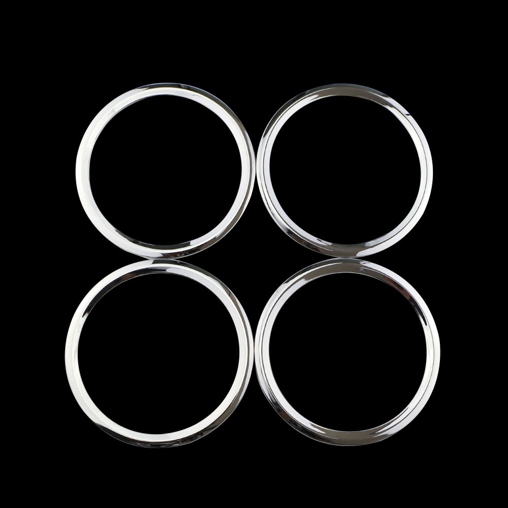 Stiker Trim Speaker Stereo Bahan ABS Chrome Untuk Nissan Sunny 2011-2016