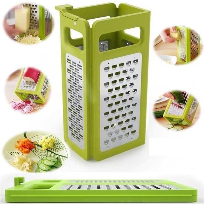 Fold Fiat Grater Foldable Nicer Dicer Parutan Pengiris 4IN1