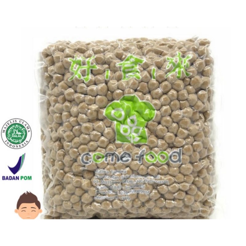 

Tapioka pearl buble bobba topping minuman 3kg 0,8mm