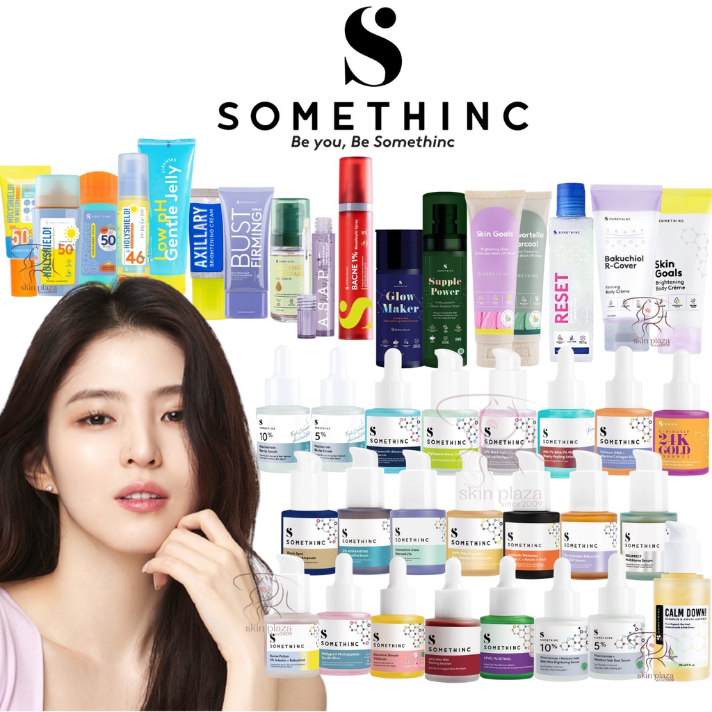 SOMETHINC Serum Series Niacinamide Sabi Barrier Dark Spot Lemonade Revive AHA BHA Hylapore Holygrail Bakuchiol Retinol Vita Propolis Salmon DNA Granactive Snow Astaxanthin 24K Gold Skin Defender RESURRECT B5 Calm Down BOTANICAL Reset Supple Power Bee Lip