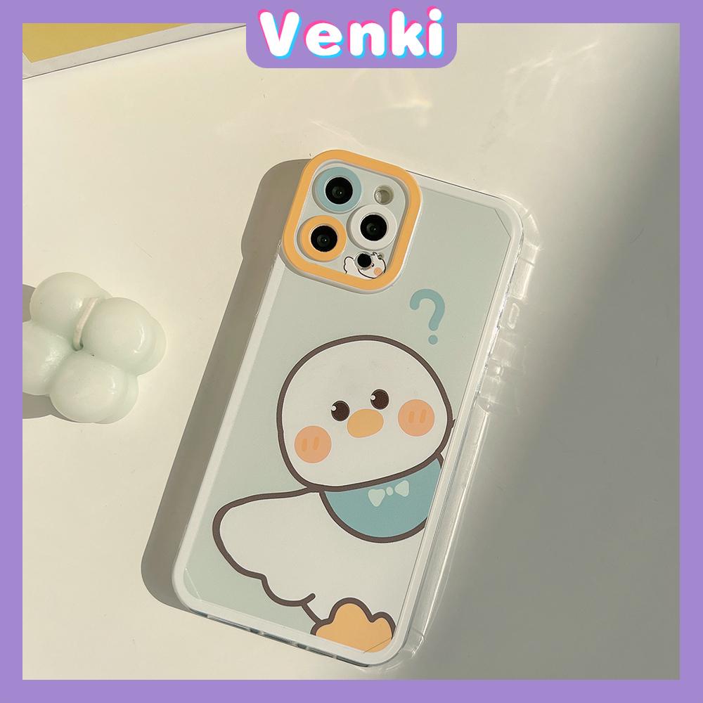 iPhone Case Silicone Soft Case Clear Case Square Edge Angel Eye Cat Eye Pupil Eye Full Coverage Camera Protection Shockproof Case Duck Cartoon Cute Style For iPhone 13 Pro Max iPhone 12 Pro Max iPhone 11 Pro Max iPhone 7 Plus iPhone XR XS MAX 12 Pro 7