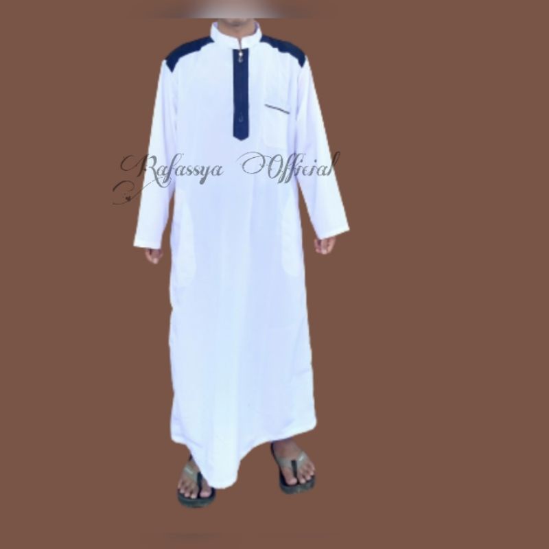 RF Jubah Pria/Gamis Pria Dewasa | PUTIH