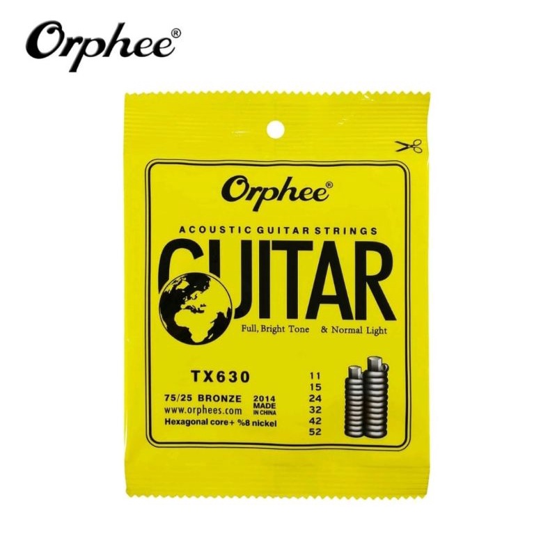 SENAR GITAR ORPHEE AKUSTIK 011 TX630 ORIGINAL