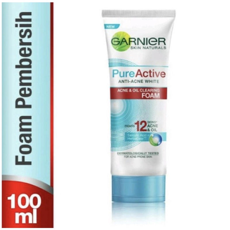 GARNIER Pure Active Acne &amp; Oil Clearing Foam 100ml