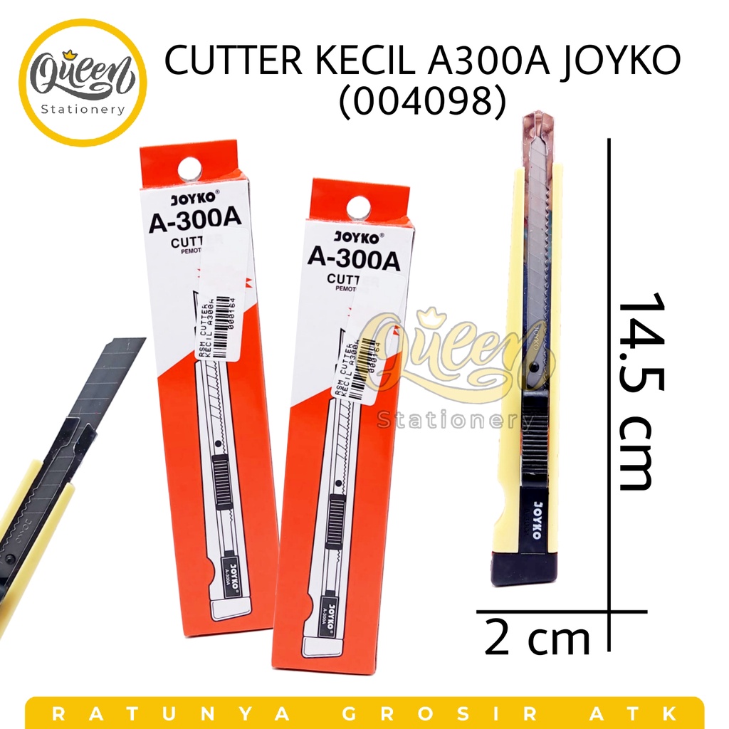 

CUTTER A300 A JOYKO / ALAT PEMOTONG KERTAS / ALAT POTONG / PISAU CUTTER AUTO LOCK (004098)