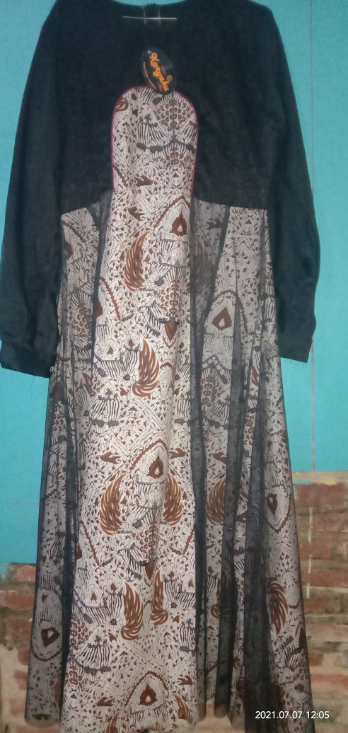 Gamis Couple Pasangan Kondangan Keluarga Ibu Dan Anak Muslim Syari Terbaru Kekinian Batik Couple Set