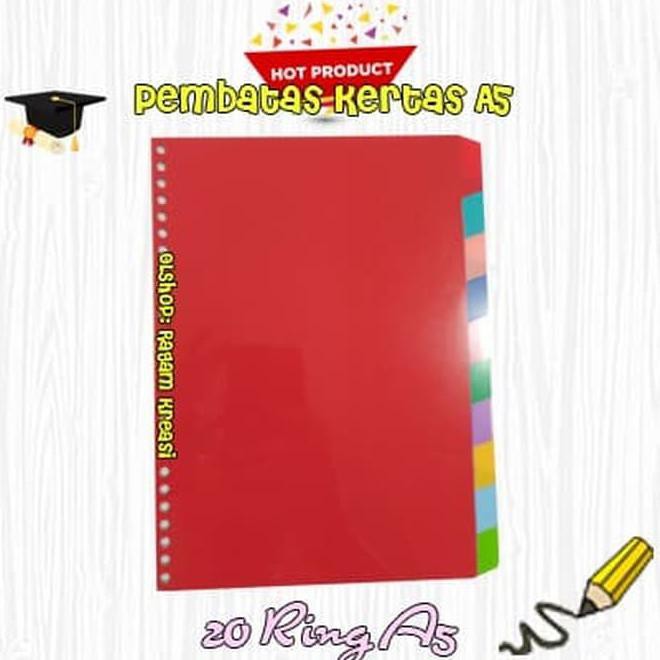 

Pembatas Kertas A5 / Divider A5 List Asli