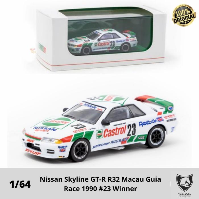 Tarmac Works X Kyosho 1/64 Nissan Skyline Gtr R32 Macau Guia Race 1990 By Eastern