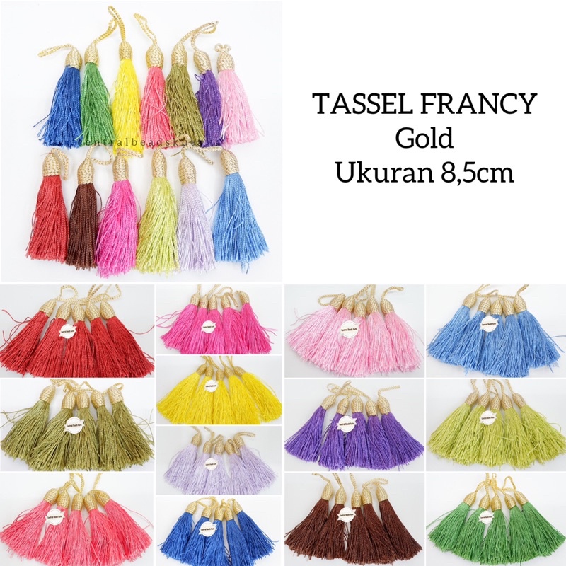 (pcs) TASSEL RUMBAI FRANCY / TASSEL FRANCY / TASSEL NILON / RUMBAI