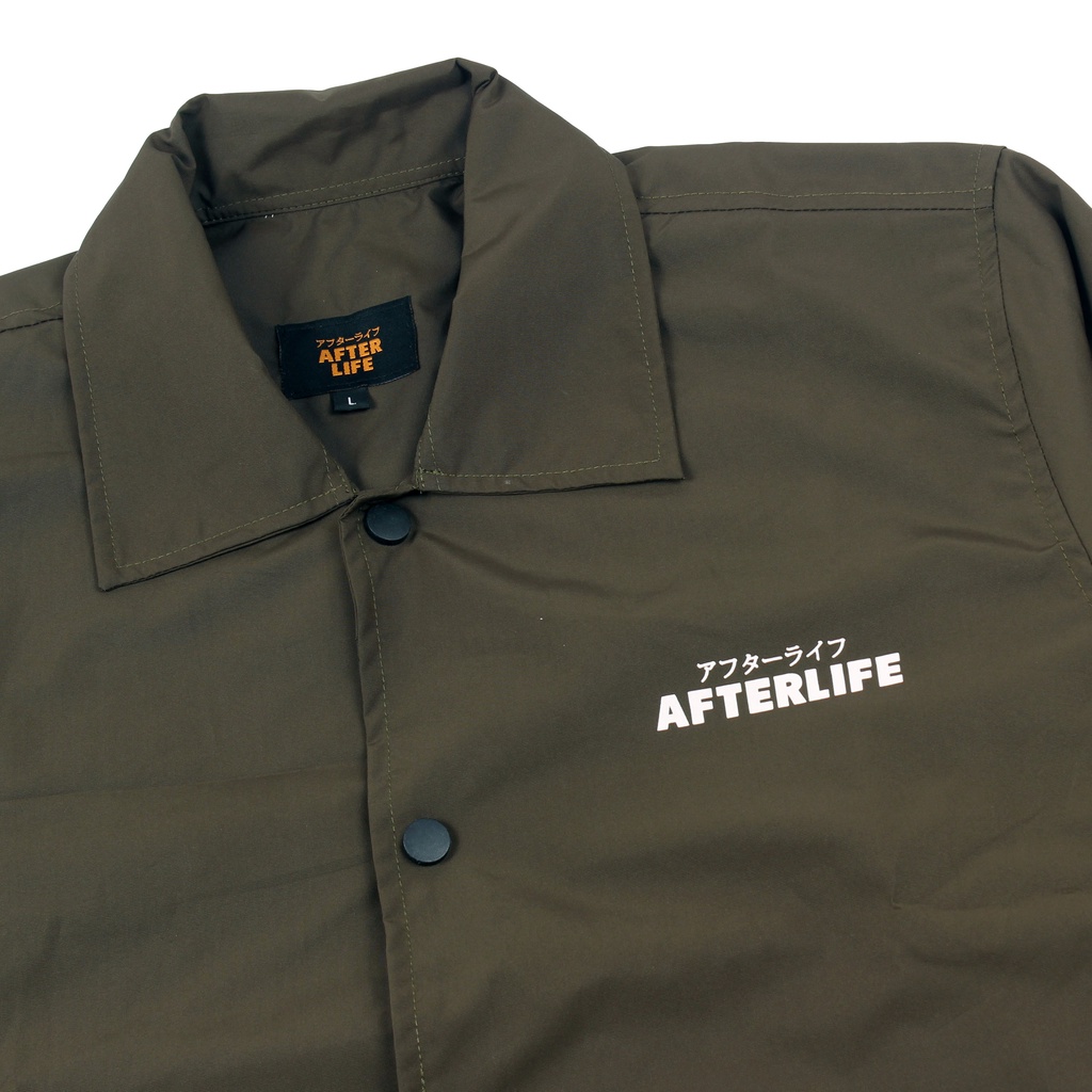 AFTERLIFE - Coach Jacket Temp Olive