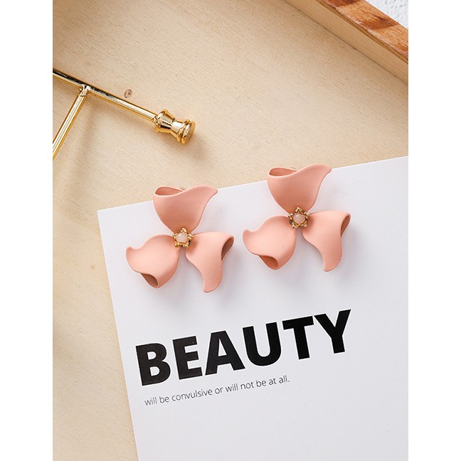 LRC Anting Tusuk Fashion S925 Silver Needle Spray Flower Earrings F5946X