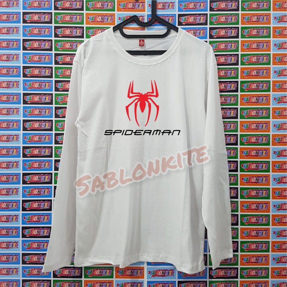 MURAH !!! KAOS SABLON SPIDERMAN2 BAHAN KAOS COTTON COMBED 30S