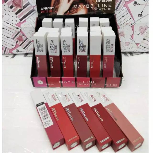 [ECER] LIPCREAM MAYBELLINE MATTE SUPER STAY