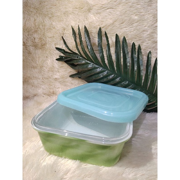 MANGKOK KOTAK KACA TUTU PLASTIK