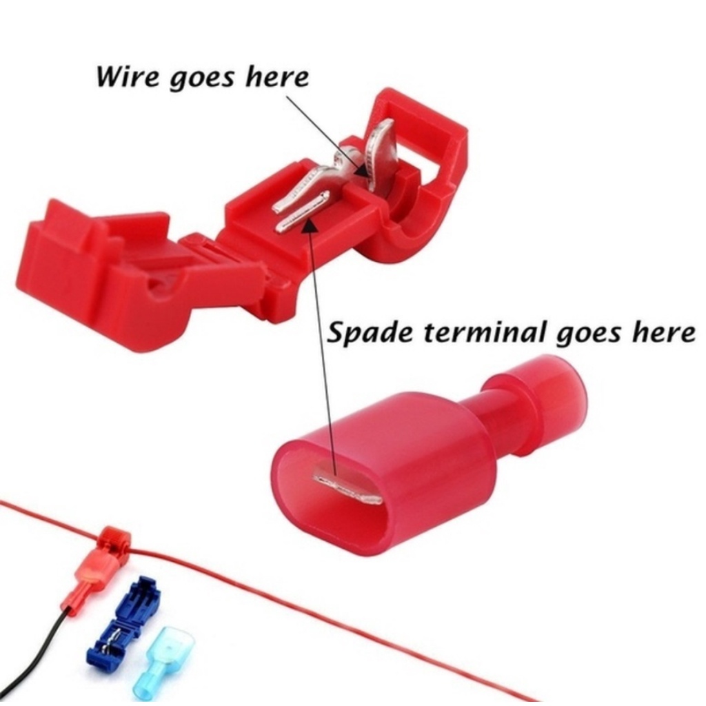 Konektor Terminal Kabel Listrik Insulated 22-10 AWG T-Taps