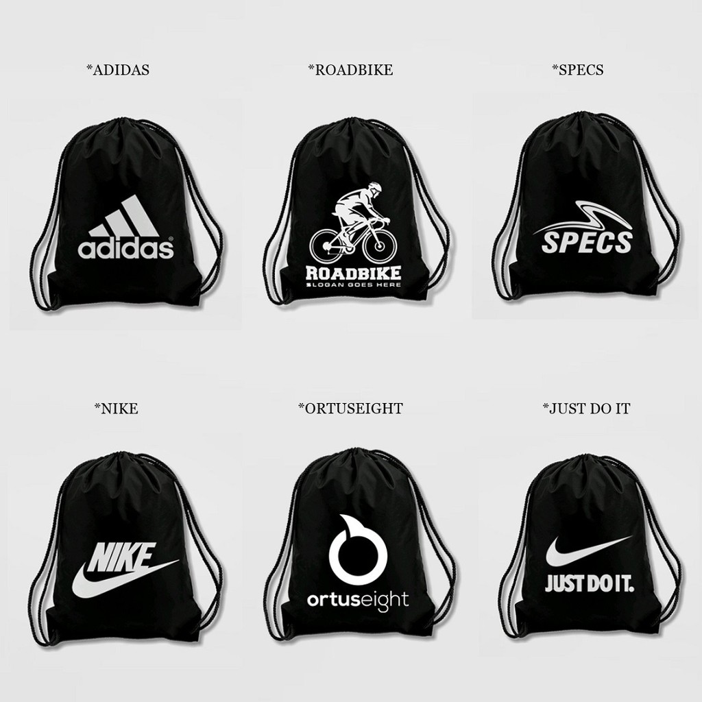 Tas Serut Terlengkap - String Bag - New Stringbag - Tas Anti Air / Tas Olahraga Drawstring Bag Gym Bisa Custom Tas Polos A