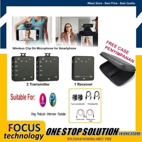 microphone mic clip on wireless camera hp mikrofon dual