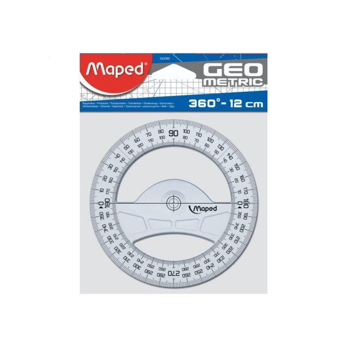 

MAPED PENGGARIS GEO METRIC 360°12CM / PENGGARIS BUNDAR / PENGGARIS MAPED / GEO METRIC