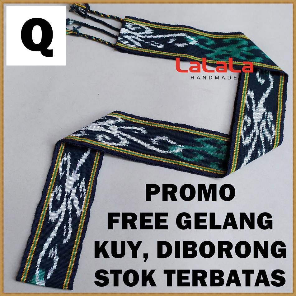 Ikat Kepala Tenun Etnik Motif Dayak Kalimantan Toraja Sumba Lombok Kain PROMO TERMURAH-Q  (Dayak)