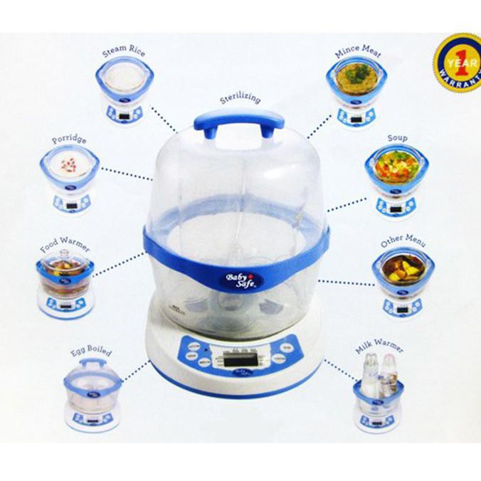 Promo!!! Steamer 10in1 Multi fungsi Baby Safe / Steamer Botol Bayi PROMO 20%